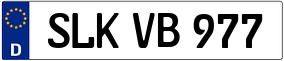 Trailer License Plate